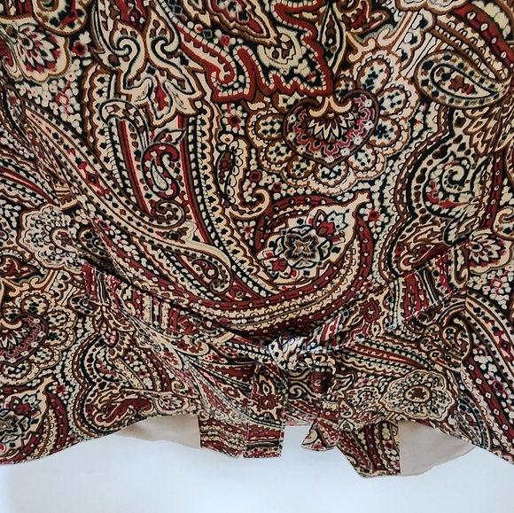 PENDLETON PAISLEY VEST PETITE 8 - Picture 6 of 7